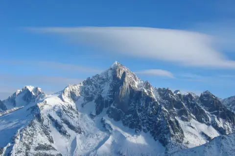 Paisaje de montaña: Aiguille Verte
