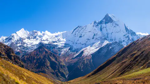 Mountain landscape: Annapurna Base Camp