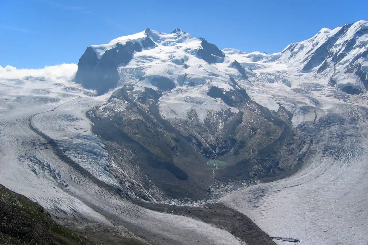 Paisaje de montaña: Dufourspitze