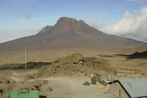 Mountain landscape: Kibo Hut