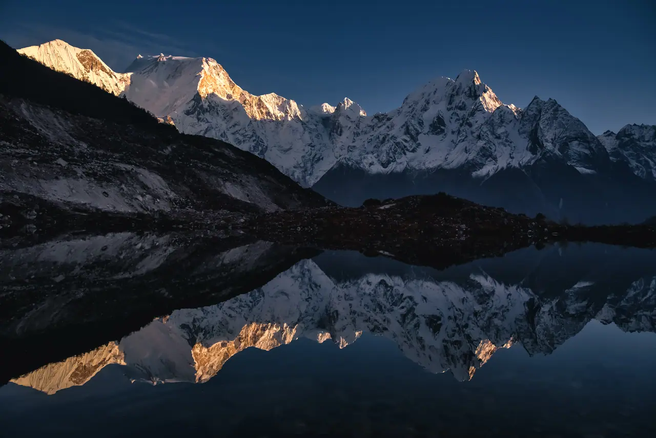 Paisaje de montaña: Manaslu