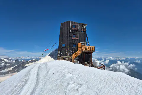 Paisaje de montaña: Margherita Hut