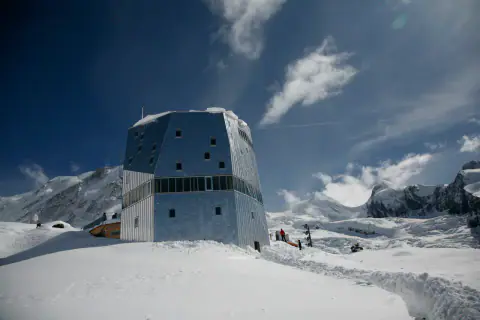 Mountain landscape: Monte Rosa Hut