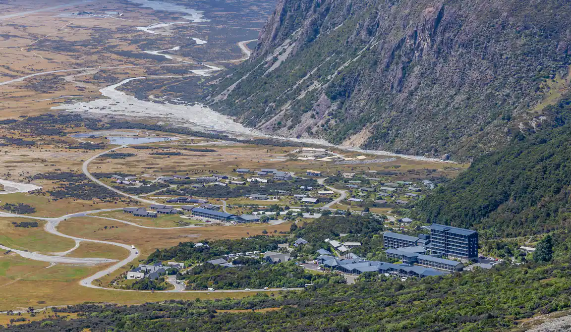 Mount Cook Village y sus alrededores