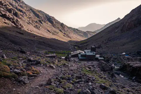 Mountain landscape: Refuge du Toubkal