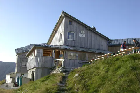 Paisaje de montaña: Simony Hut