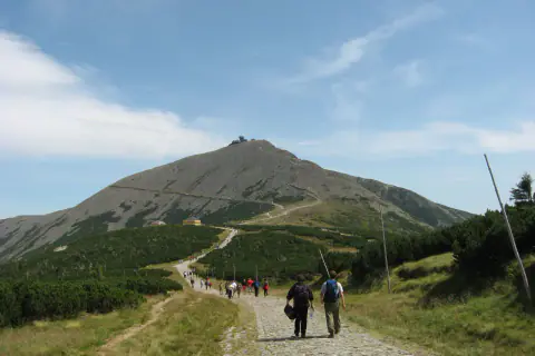 Paisaje de montaña: Sněžka