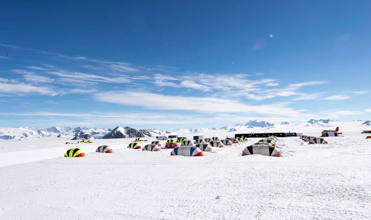 Union Glacier Camp, camp de base