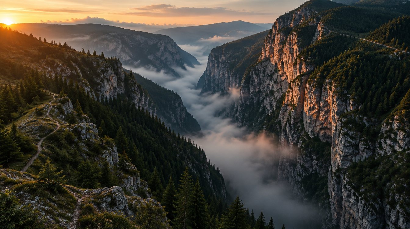 Trail running in the mountains of Kosovo
